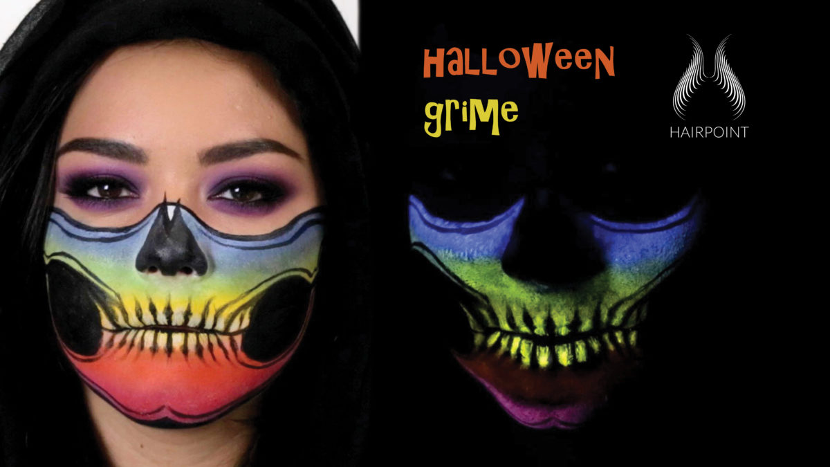 halloween grime make-up